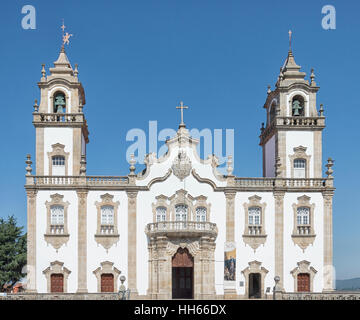 Viseu, Beira, Portugal : 20 juillet 2016 : l'entrée principale de l'église de Misericordia. 20 juillet 2016 à Viseu, Portugal. Banque D'Images