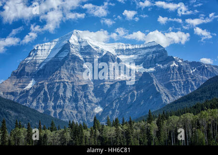 Le mont Robson Colombie-Britannique, Canada Banque D'Images