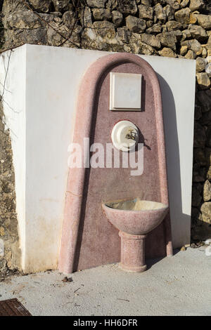 Le petit village de Ares del Bosque, Province d'Alicante, Espagne Banque D'Images