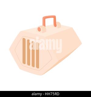 Cage portable pour les animaux domestiques, l'icône de style cartoon Illustration de Vecteur