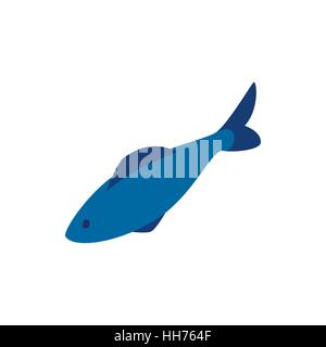 L'icône poisson Hareng, style 3D isométrique Illustration de Vecteur