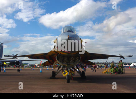 F-16 MLU de l'escadron 31 de la Force Aérienne Belge, Banque D'Images