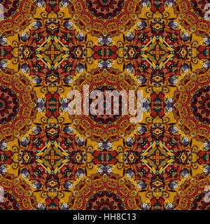 Abstract vector floral ethnique décoratif motif transparent coloré Illustration de Vecteur