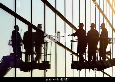 Bratislava (Presbourg) : de nettoyant pour vitres, l'ombre, , , Slovaquie Banque D'Images