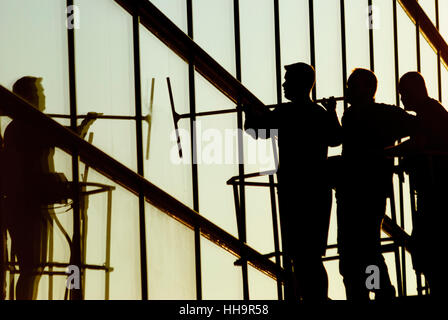 Bratislava (Presbourg) : de nettoyant pour vitres, l'ombre, , , Slovaquie Banque D'Images