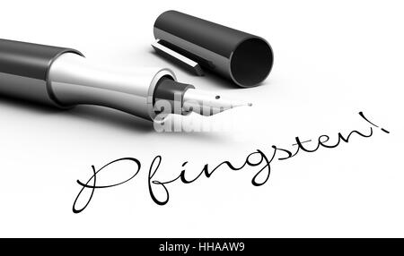 La Pentecôte - concept pen Banque D'Images