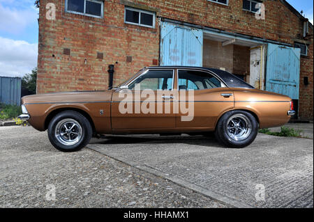 1972 Ford Cortina Mk3 style Gasser, hot rod custom car Banque D'Images