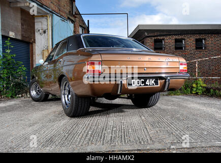 1972 Ford Cortina Mk3 style Gasser, hot rod custom car Banque D'Images