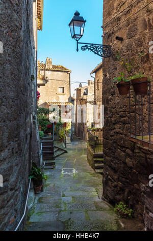 Vitorchiano (Italie) - un charmant village médiéval au coeur de la Tuscia, province de Viterbe, Latium Banque D'Images