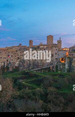 Vitorchiano (Italie) - un charmant village médiéval au coeur de la Tuscia, province de Viterbe, Latium Banque D'Images