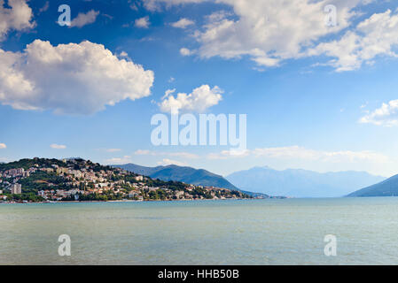 Vue sur la mer de l'Herceg Novi, Monténégro Banque D'Images