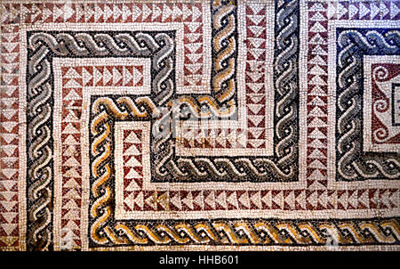 Londres, Angleterre, Royaume-Uni. British Museum. Troisième siècle mosaïque impériale romaine (Tunisie), de l'Utica Banque D'Images