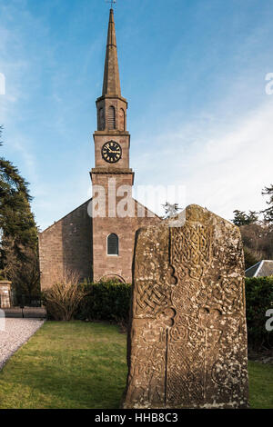 Pierre picte à Glamis dans Angus, Scotland. Banque D'Images