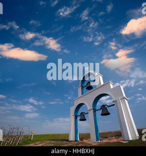 Bleu, voyage, religion, église, temple, célèbre, de la pierre, maison de vacances, vacances, Banque D'Images