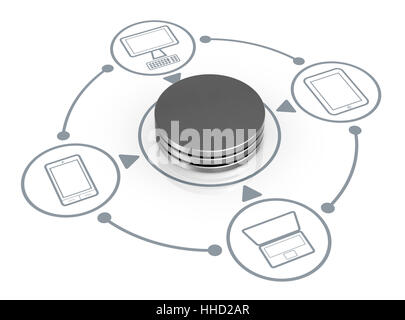 Ordinateurs, PC, ordinateur, graphique, isolés, modèle, design, projet, concept, Banque D'Images