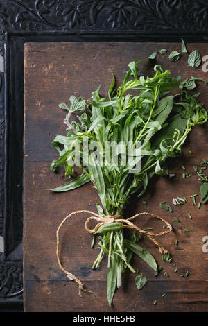 Ensemble d'herbes italiennes fraîches Banque D'Images