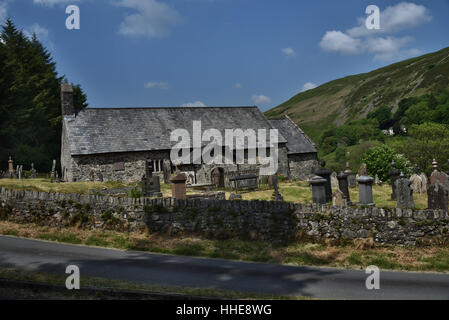 St David's Church,11e siècle, ancienne église paroissiale, Blaenau Irfon, Llanwrtyd Wells, Pays de Galles, Royaume-Uni. Banque D'Images