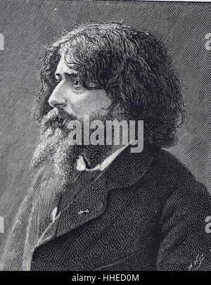 Alphonse Daudet (1840-1897). Poète, romancier, dramaturge et écrivain de nouvelles. 1892 Banque D'Images