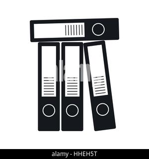 Quatre dossiers de bureau, l'icône de style simple. Illustration de Vecteur