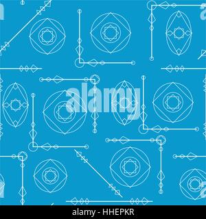 Texture transparente motif géométrique en bleu et blanc. Arrière-plan simple. Illustration de Vecteur