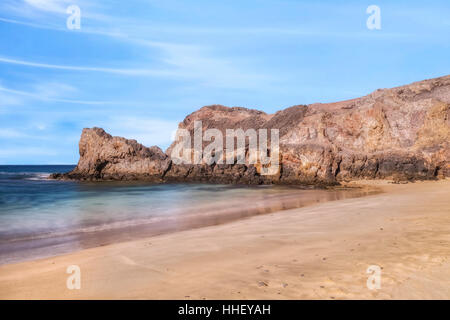 Playa Papagayo, Playa Blanca, Lanzarote, îles Canaries, Espagne Banque D'Images