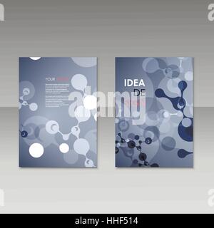 Abstrait géométrique colorée moderne modèles brochure, éléments de design, molécule background Illustration de Vecteur