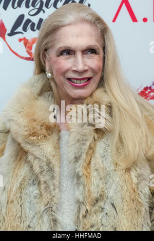 Londres, Royaume-Uni. 18 janvier, 2017. Dame Colin Campbell participe à l'accueil VIP Lancement de la Magic Lantern Festival à Chiswick House © Guy Josse/Alamy Live News Banque D'Images