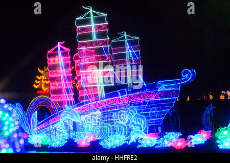 Londres, Royaume-Uni. 18 janvier, 2017. Lanterne magique Festival' nuit VIP à Chiswick Park. Credit : JOHNNY ARMSTEAD/Alamy Live News Banque D'Images