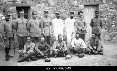 Les soldats de la légion étrangère française en Algérie 1917 Banque D'Images