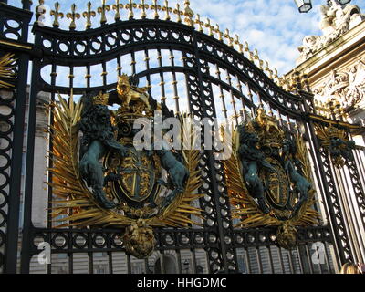 L'insert de Buckingham Palace, Londres Banque D'Images