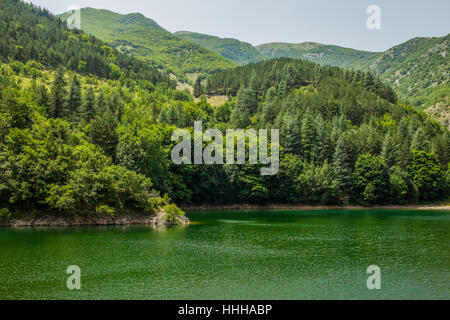 Abruzzes Italie Lac de San Domenico Banque D'Images