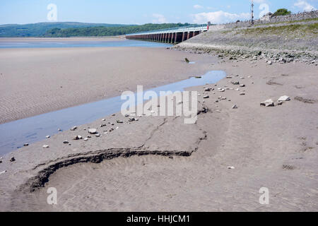 Le Viaduc de Kent à Arnside, Grange Over Sands, Cumbria, England, UK Banque D'Images