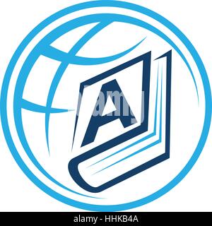 World Education  Letter A Illustration de Vecteur