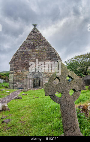 L'Irlande, péninsule, ancient, bague, bleu, voyage, religieux, église, monument, Banque D'Images