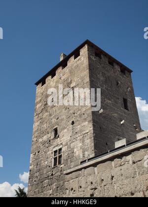 La cité, la ville, montagnes, ruines, Valley, centre, vue, vue, Outlook, Banque D'Images