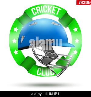 Label Sport Cricket Illustration de Vecteur