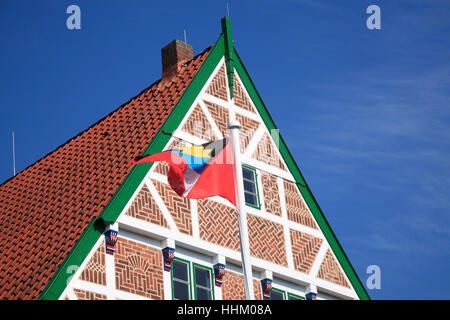 Borstel, Wehrtscher Hof, Altes Land, Basse-Saxe, Allemagne, Europe Banque D'Images