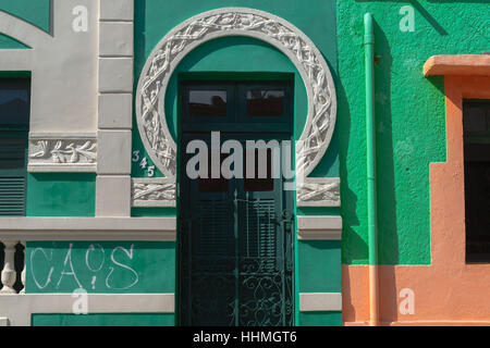 Mur de la maison colorée, Olinda, site du patrimoine mondial de l'UNESCO, de l'état de Pernambuco, Brésil, Amérique du Sud Banque D'Images