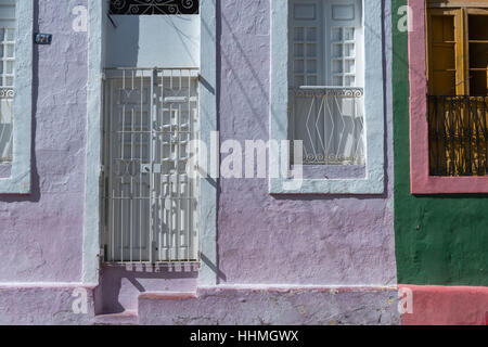 Mur de la maison colorée, Olinda, site du patrimoine mondial de l'UNESCO, de l'état de Pernambuco, Brésil, Amérique du Sud Banque D'Images