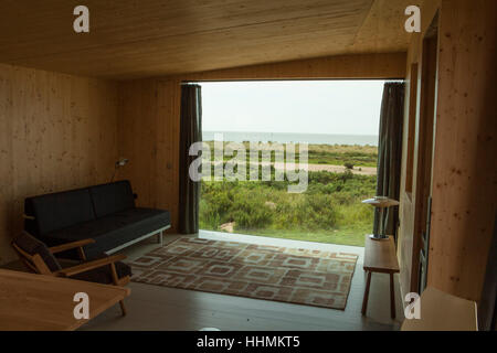 La maison du liège, une maison construite en partie de Liège recyclé. La maison est située dans la région de Lee sur des sables, St Osyth dans l'Essex. Banque D'Images