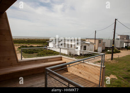 La maison du liège, une maison construite en partie de Liège recyclé. La maison est située dans la région de Lee sur des sables, St Osyth dans l'Essex. Banque D'Images