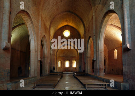 Le Thoronet Abbaye, ancienne abbaye cistercienne, Var, Provence-Alpes-Côte d'Azur, France Banque D'Images