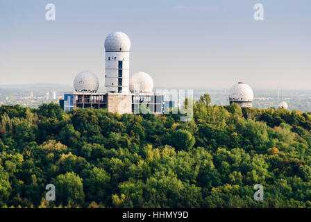 Berlin : l'ex-American-bâtiments sur le radar, Teufelsberg , Berlin, Allemagne Banque D'Images