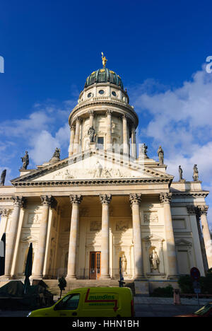 Gendarmenmarkt Berlin : la Gendarmerie marché avec cathédrale française, , Berlin, Allemagne Banque D'Images