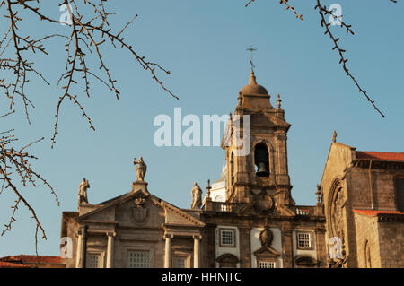 Porto, Portugal : Détails de l'Igreja de São Francisco et le Palais de la bourse, le Palais de la Bourse Banque D'Images