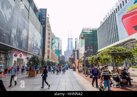 East Nanjing Road, Shanghai, Chine Banque D'Images