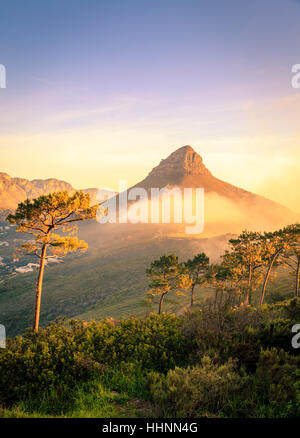 Mountain Lions Head à Cape Town, Afrique du Sud Banque D'Images