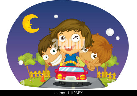 Bande dessinée, caricature, illustrations, bleu, les humains, les êtres humains, les gens, folk, Banque D'Images