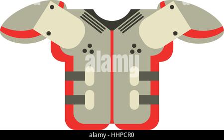L'épaulette de protection de l'équipement de football américain Illustration de Vecteur