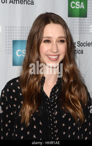 Los Angeles, USA. 19 Jan, 2017. Taissa Farmiga au 2017 Artios Awards au Beverly Hilton Hotel à Beverly Hills, Californie. Crédit : David Edwards/MediaPunch Banque D'Images